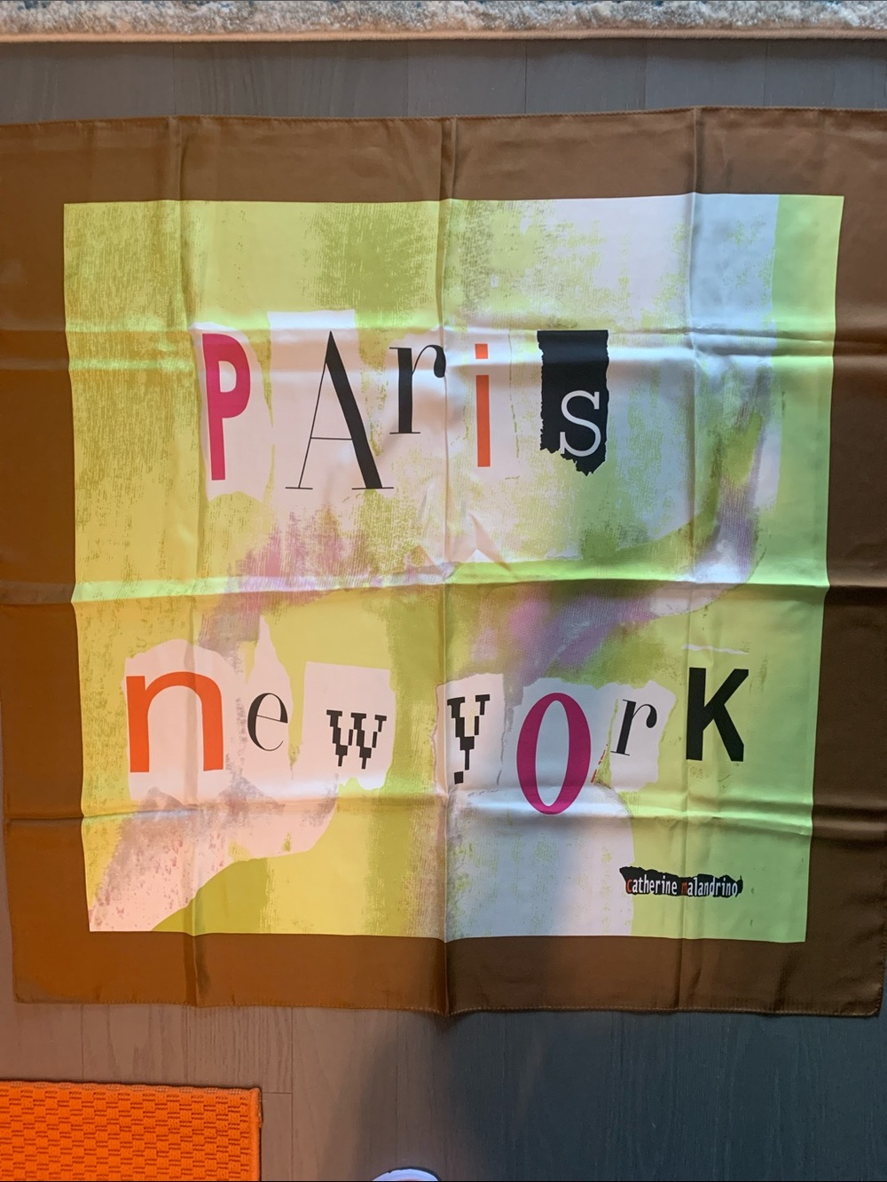 Paris New York Graphic Scarf - Multicolor by Catherine Malandrino